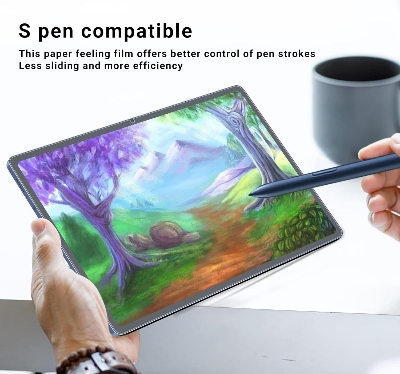Picture of Samsung Galaxy Tab S6 10.5 inches Clear Transparent Tempered Glass Film Screen Protector  SM-T860, SM-T865