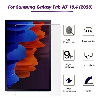 Picture of Samsung Galaxy Tab A7 10.4 (2020) 10.4 inches SM-T500, SM-T505 Clear Transparent Tempered Glass Film Screen Protector