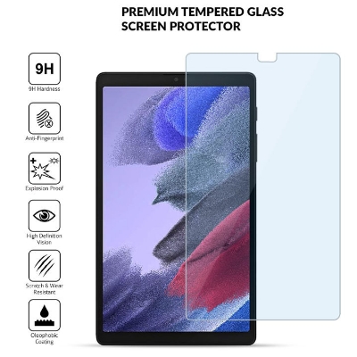 Picture of Samsung Galaxy Tab A7 Lite 8.7 inches SM-T225, SM-T220 Clear Transparent Tempered Glass Film Screen Protector