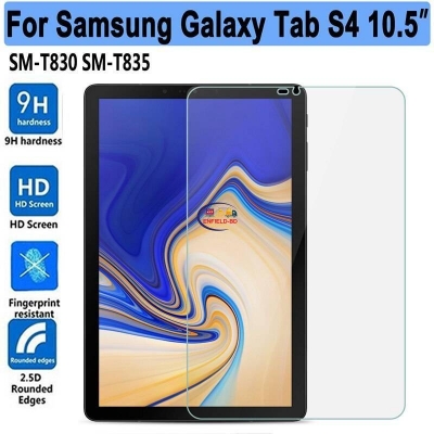 Picture of Samsung Galaxy Tab S4 10.5 Clear Transparent Tempered Glass Film Screen Protector SM-T830, SM-T835