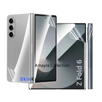 Picture of 5in1 Samsung Galaxy Z Fold 6 5G / Samsung Galaxy Z Fold6 5G Full Coverage Screen Protector Hydrogel Film (Outside Screen + Inside Screen + Back + Side + 3D Camera Lens Protector)