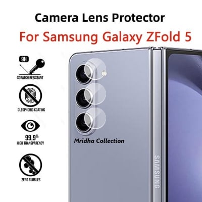 Picture of 5in1 Samsung Galaxy Z Fold 5 5G / Samsung Galaxy Z Fold5 5G Full Coverage Screen Protector Hydrogel Film (Outside Screen Film + Inside Screen Film + Back Side Film + Side Film + Camera Lens Protector)