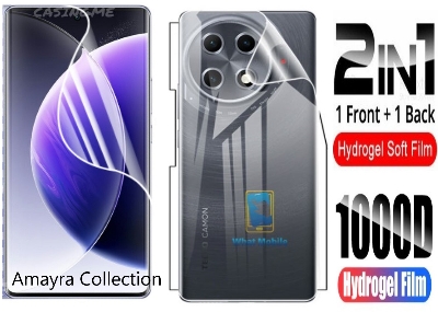 Picture of 2in1 Protector Combo Pack for Tecno Camon 30S (Front Hydrogel Protector Poly + Back Hydrogel Protector Poly)