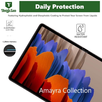 Picture of Samsung Galaxy Tab S9+ / Samsung Galaxy Tab S9 Plus 12.4 inches SM-X810, SM-X816B Clear Transparent Tempered Glass Film Screen Protector