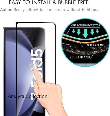 Picture of Samsung Galaxy Z Fold 5 5G / Samsung Galaxy Z Fold5 5G Tempered Glass Front Screen Protector Premium Screen Guard Protector,9H Hardness