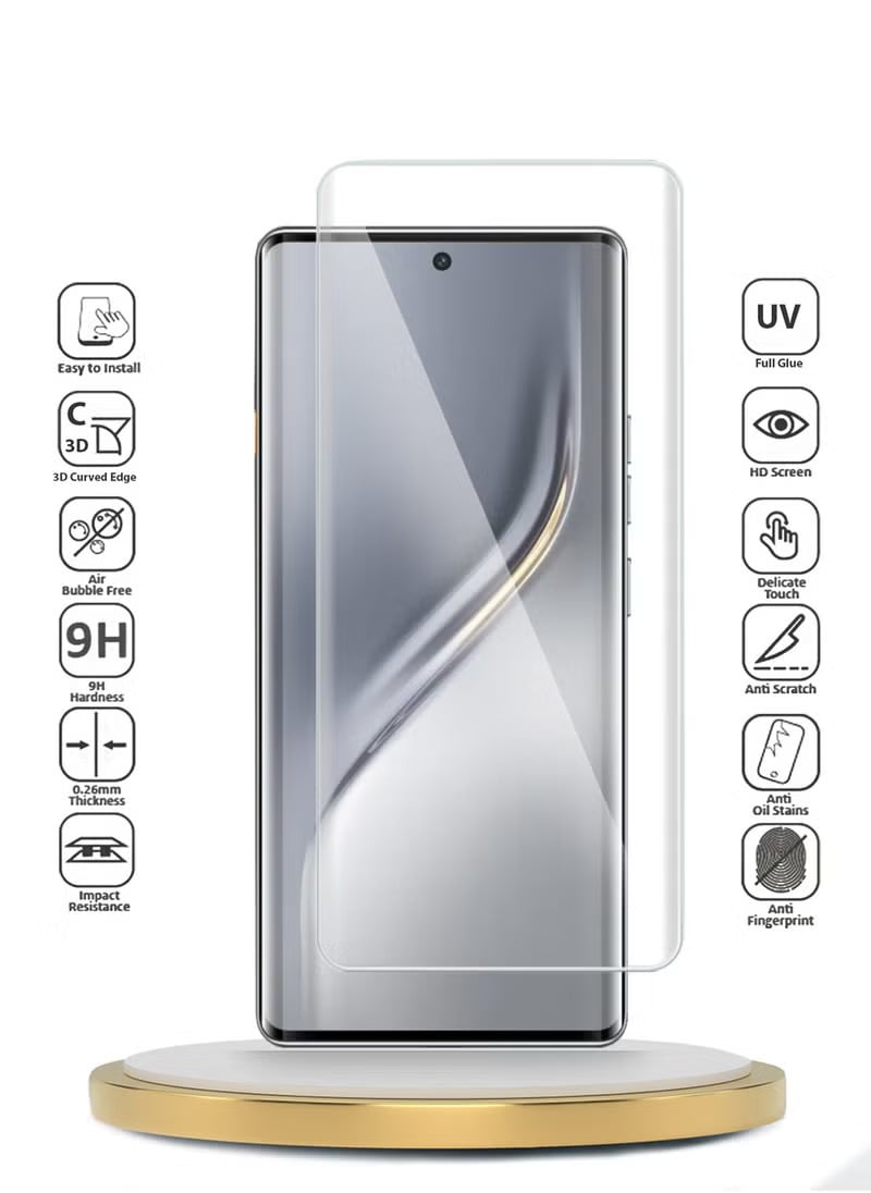 Picture of 3in1 Protector Combo Pack for Tecno Camon 30S Pro (A+ GRADE) UV Glass Screen Protector + Back Protector Film + Camera Glass Protector)