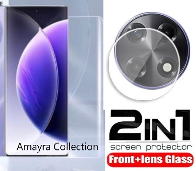 Picture of 2in1 Protector Combo Pack for Tecno Camon 30S (A+ GRADE) UV Glass Screen Protector + Camera Protector Lens