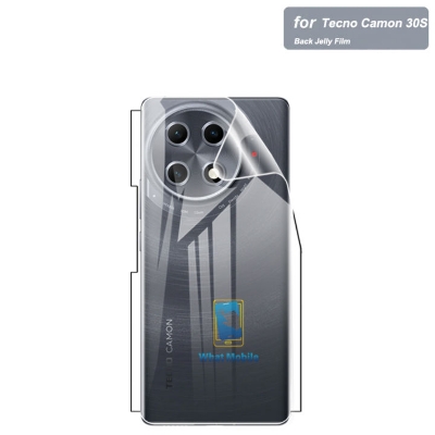 Picture of 2in1 Back Protector Combo Pack for Tecno Camon 30S Pro (Back Hydrogel Poly Protector + Camera Lens Protector)