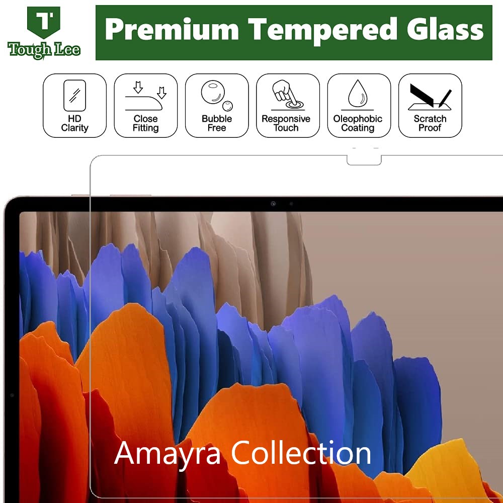 Picture of Samsung Galaxy Tab S9 FE+ / Samsung Galaxy Tab S9 FE Plus 12.4 inches SM-X610, SM-X616B Clear Transparent Tempered Glass Film Screen Protector