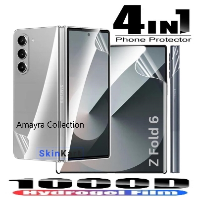 Picture of 4in1 Samsung Galaxy Z Fold 6 5G / Samsung Galaxy Z Fold6 5G Full Coverage Screen Protector Hydrogel Film (Outside Screen + Inside Screen + Back + Side Protector)