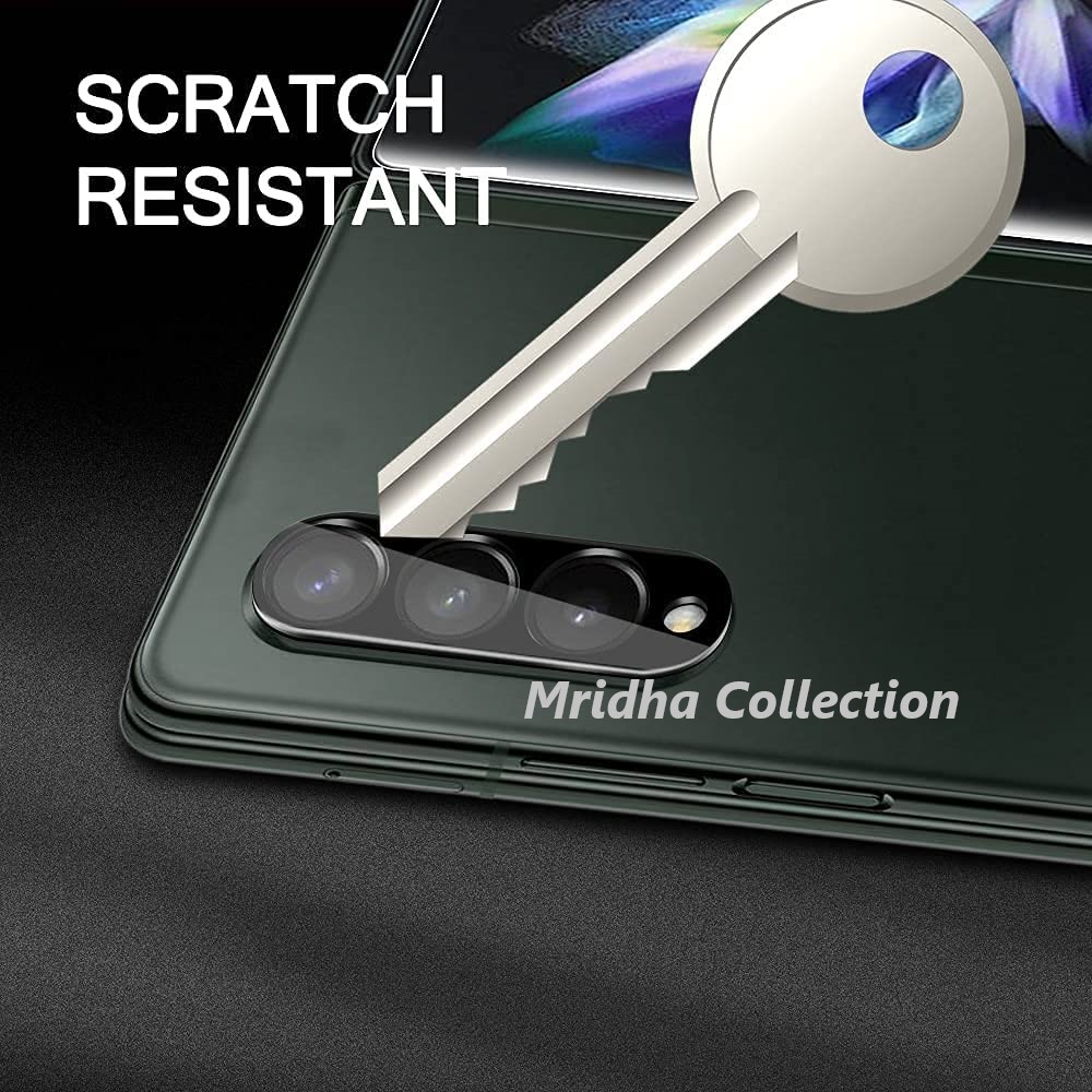 Picture of Samsung Galaxy Z Fold 4 5G / Samsung Galaxy Z Fold4 5G Back 9H Full Camera Lens Protector Rear 9H 3D Camera Lens Protector,Upgraded HD,Clear Scratch Resistant [With Photo Friendly Flash Cut]