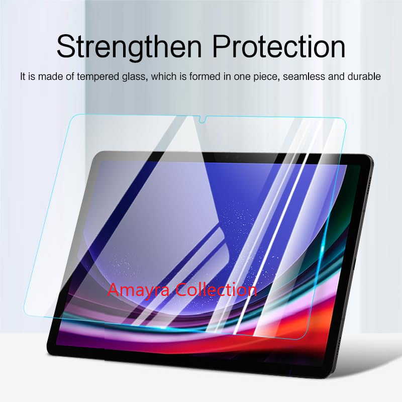 Picture of Samsung Galaxy Tab S9 FE 10.9 inches SM-X510, SM-X516B Clear Transparent Tempered Glass Film Screen Protector