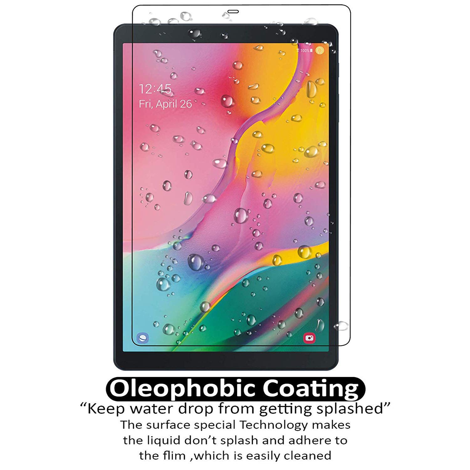Picture of Samsung Galaxy Tab A 10.1 (2019)	10.1 inches SM-T515, SM-T510 Clear Transparent Tempered Glass Film Screen Protector