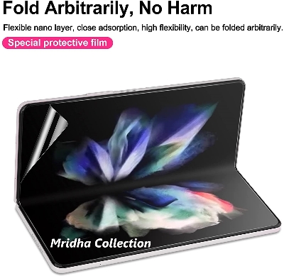 Picture of 4in1 Samsung Galaxy Z Fold 3 5G / Samsung Galaxy Z Fold3 5G Full Coverage Screen Protector Hydrogel Film (Outside Screen + Inside Screen + Back + Side Protector)
