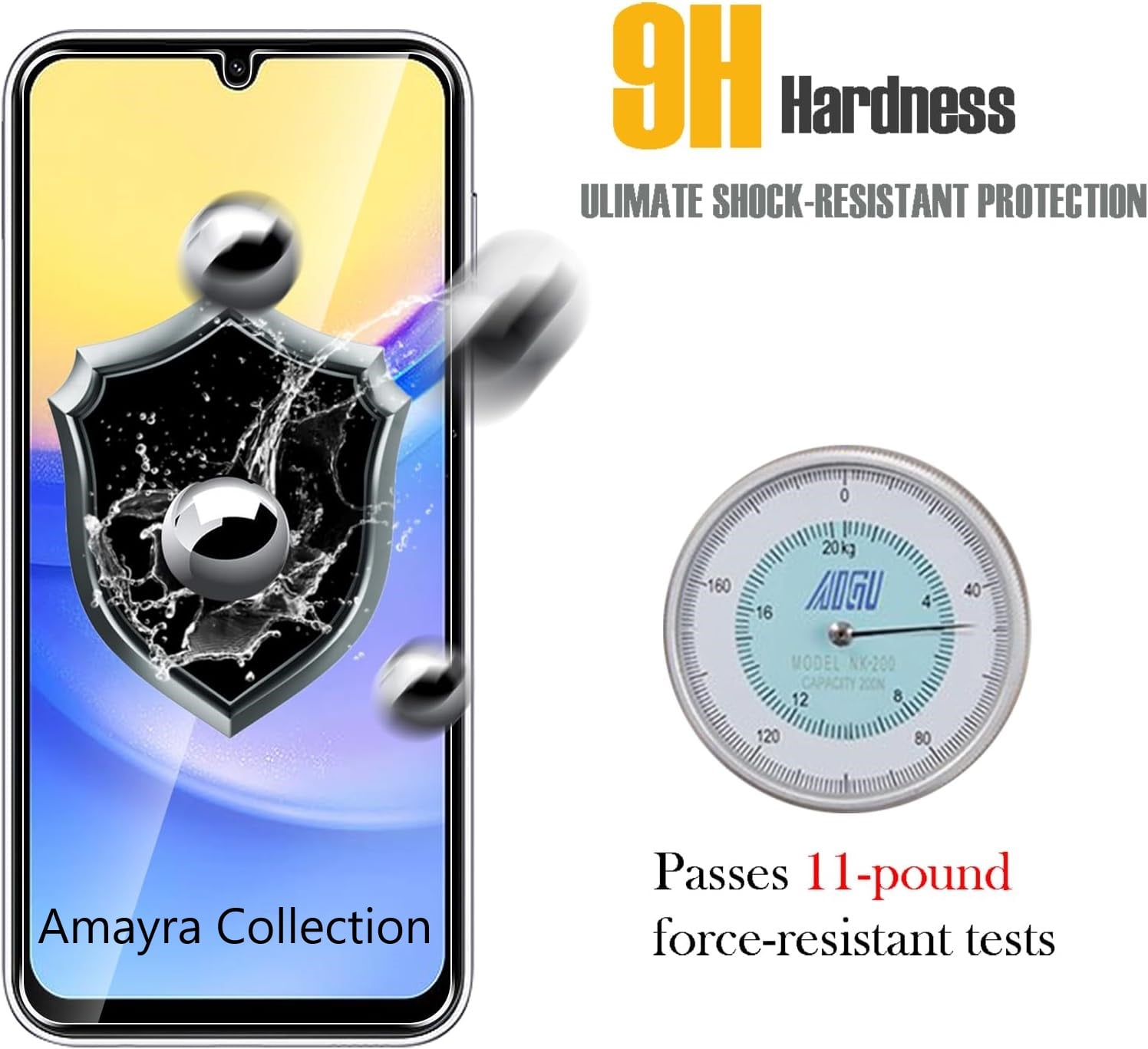 Picture of 2in1 Protector Combo Pack for Samsung Galaxy A15 (Clear Screen Protector Glass+Camera Lens Protector)