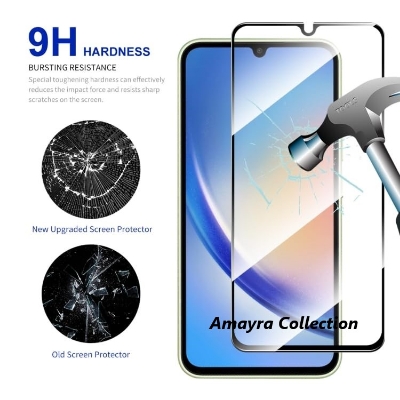 Picture of Samsung Galaxy A15 Premium Full Coverage Glass Protector Tempered Glass Screen Protector 9H Hardness Full Coverage