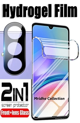 Picture of 2in1 Protector Combo Pack for Samsung Galaxy A15 (Front Hydrogel Screen Protector Poly+9h Camera Lens Protector)