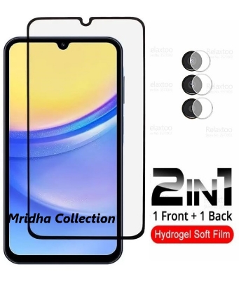 Picture of 2in1 Protector Combo Pack for Samsung Galaxy A15 (Premium Full Screen Protector Glass+Camera Lens Protector)