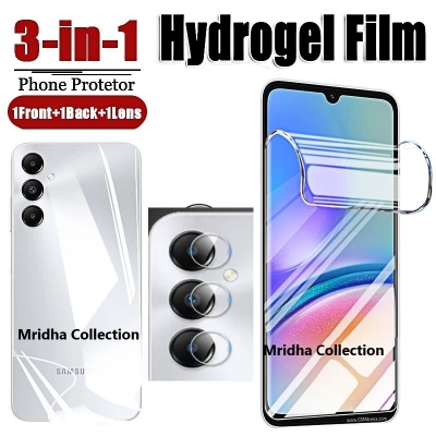 Picture of 3in1 Protector Combo Pack for Samsung Galaxy A15 (Front Hydrogel Screen Protector Poly+Back Hydrogel Poly Protector+Camera Lens Protector)