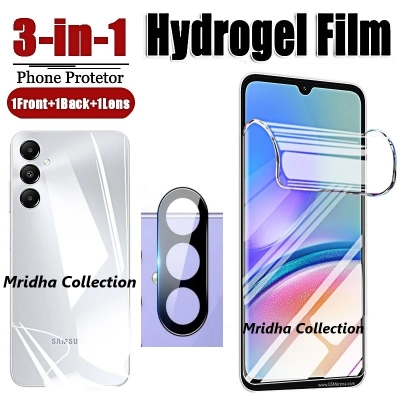 Picture of 3in1 Protector Combo Pack for Samsung Galaxy A25 (Front Hydrogel Screen Protector Poly+Back Hydrogel Poly Protector+9h Camera Lens Protector)