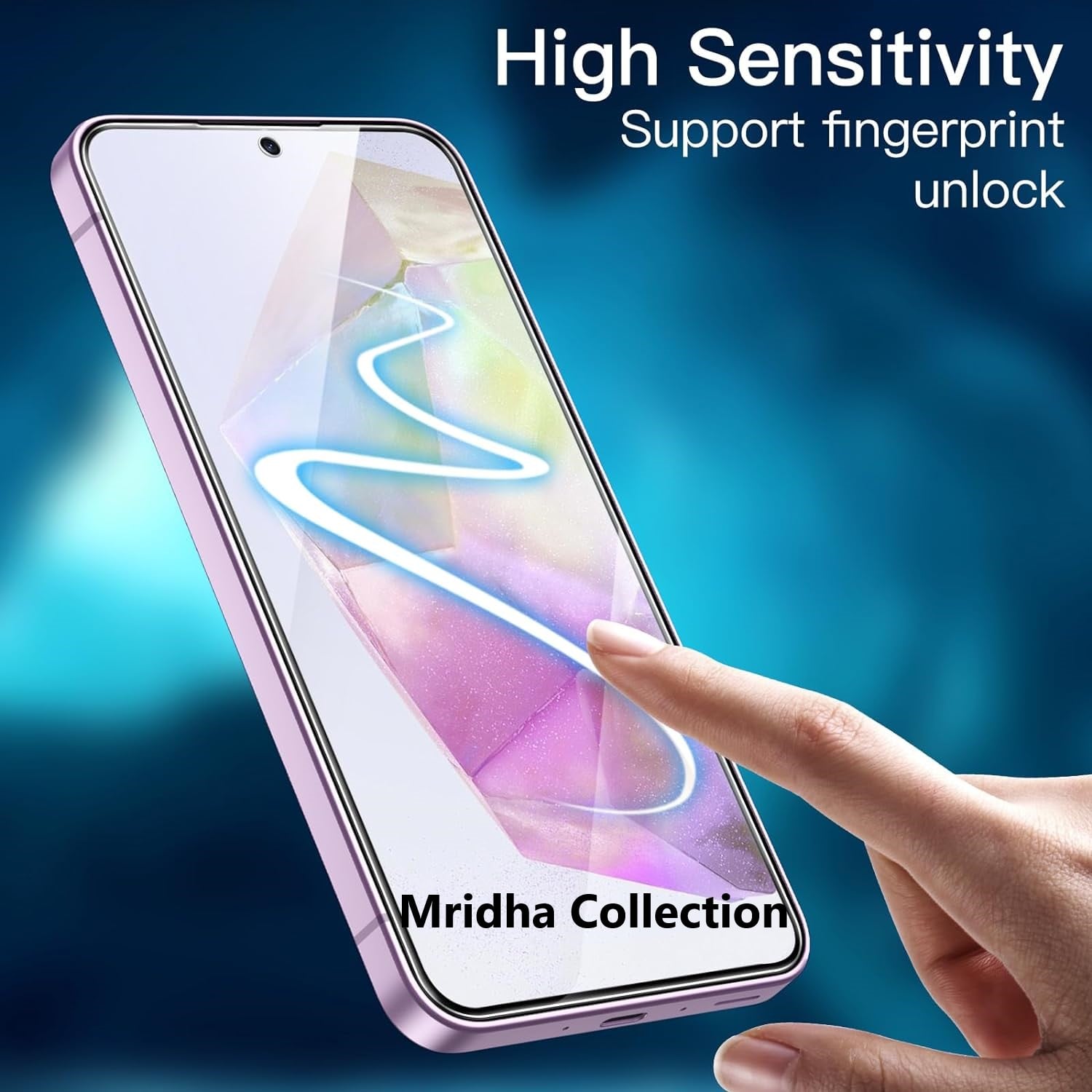 Picture of Samsung Galaxy A35 Screen Protector 3D Tempered Clear Screen protector Premium Product Gorilla Glass Transparent Clear Ultra Thin - Durable & Scratch Resistant - Easy to Install