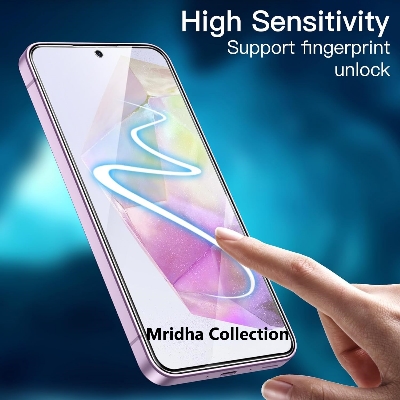 Picture of Samsung Galaxy A35 Screen Protector 3D Tempered Clear Screen protector Premium Product Gorilla Glass Transparent Clear Ultra Thin - Durable & Scratch Resistant - Easy to Install