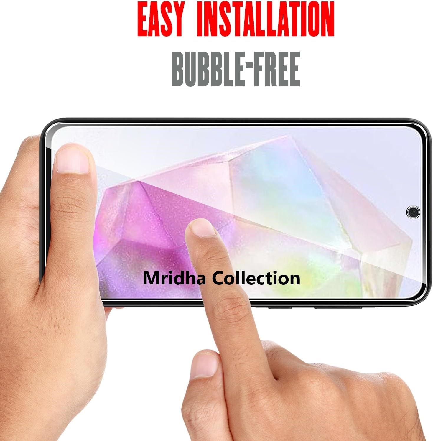 Picture of Samsung Galaxy A35 Screen Protector 3D Tempered Clear Screen protector Premium Product Gorilla Glass Transparent Clear Ultra Thin - Durable & Scratch Resistant - Easy to Install
