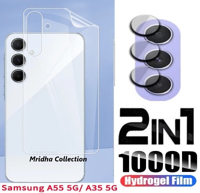 Picture of 2in1 Back Protector Combo Pack for Samsung Galaxy A35 (Back Hydrogel Poly Protector+Camera Lens Protector)