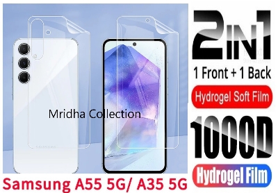 Picture of 2in1 Protector Combo Pack for Samsung Galaxy A55 (Front Hydrogel Protector Poly+Back Hydrogel Protector Poly)
