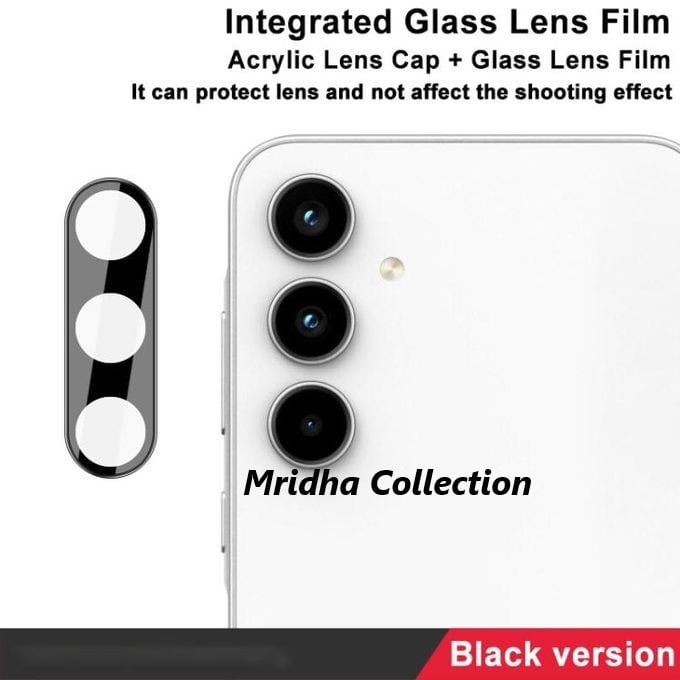 Picture of Samsung Galaxy A55 Back 9H Full Camera Lens Protector Rear 9H 3D Camera Lens Protector,Upgraded HD,Clear Scratch Resistant [With Photo Friendly Flash Cut]