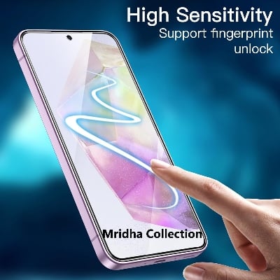 Picture of Samsung Galaxy A55 Screen Protector 3D Tempered Clear Screen protector Premium Product Gorilla Glass Transparent Clear Ultra Thin - Durable & Scratch Resistant - Easy to Install