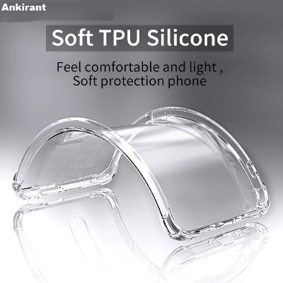 Picture of Honor X9C 5G Silicone Clear Case Soft Flexible TPU Rubber Bumper Shockproof Corners Transparent Clear Back Cover