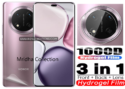 Picture of 3in1 Protector Combo Pack for Honor X9C 5G (Front Hydrogel Screen Protector Poly + Back Hydrogel Poly Protector + Camera Lens Protector)