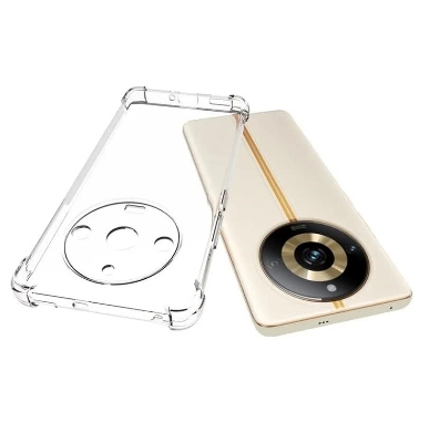 Picture of Realme 11 Pro+ 5G / Realme 11 Pro Plus 5G Silicone Clear Case Soft Flexible TPU Rubber Bumper Shockproof Corners Transparent Clear Back Cover
