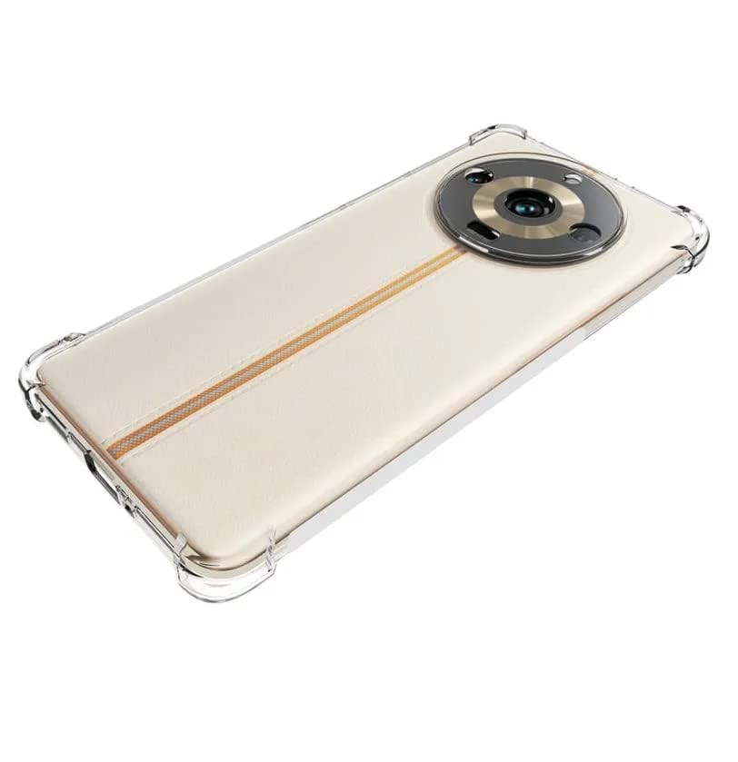 Picture of Realme 11 Pro+ 5G / Realme 11 Pro Plus 5G Silicone Clear Case Soft Flexible TPU Rubber Bumper Shockproof Corners Transparent Clear Back Cover