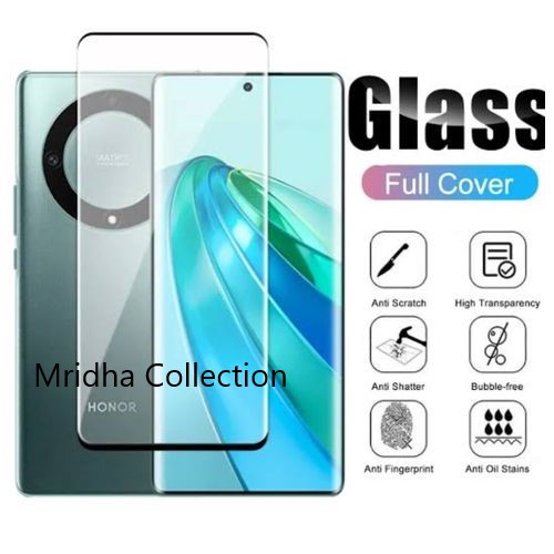 Picture of Honor X9A 5G Full Glue 9D Curved Tempered Glass Screen Protector Edge to Edge Fit Protection Tempered Glass (Black)