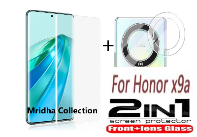 Picture of 2in1 Protector Combo Pack for Honor X9A 5G (A+ GRADE) UV Glass Screen Protector + Camera Protector Lens