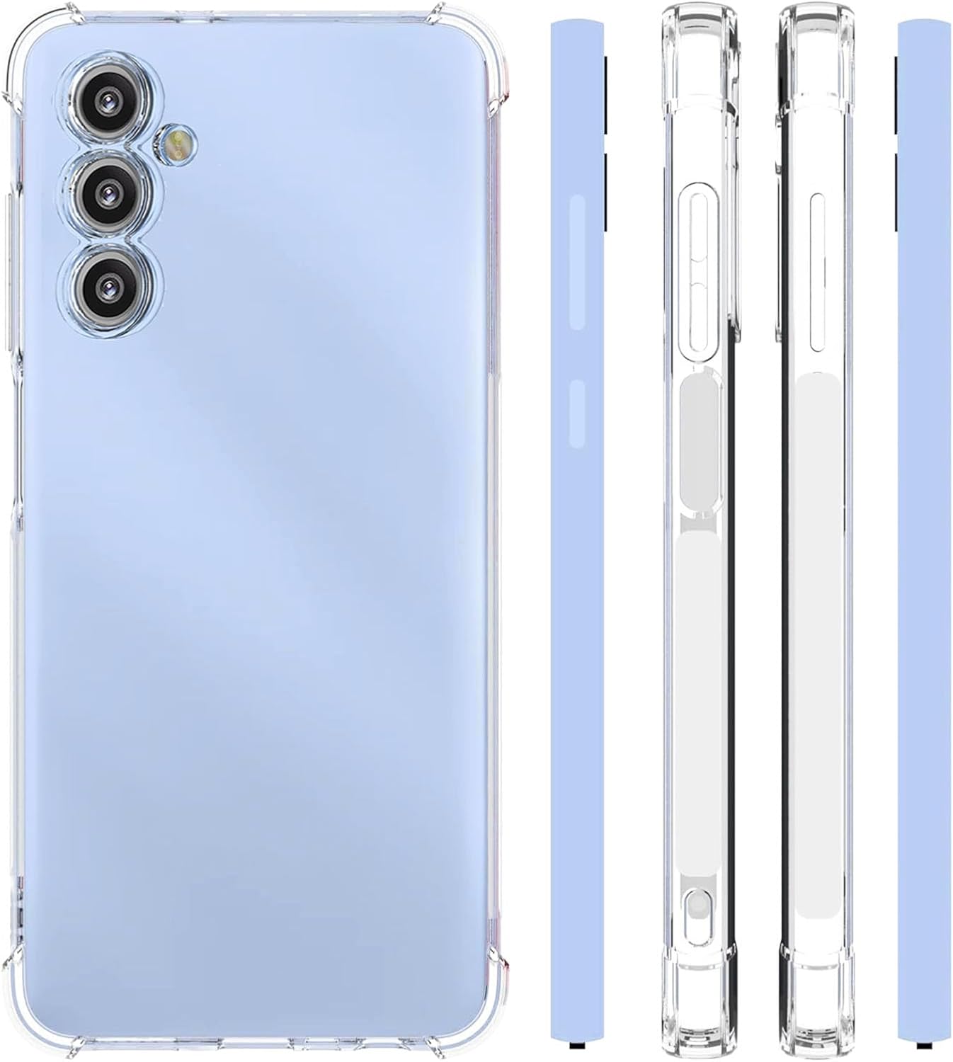 Picture of Samsung Galaxy A26 Silicone Clear Case Soft Flexible TPU Rubber Bumper Shockproof Corners Transparent Clear Back Cover