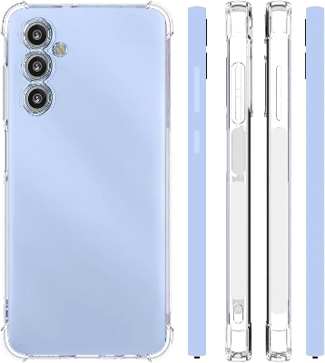 Picture of Samsung Galaxy A26 Silicone Clear Case Soft Flexible TPU Rubber Bumper Shockproof Corners Transparent Clear Back Cover