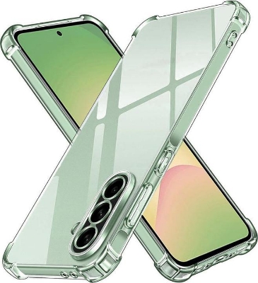 Picture of Samsung Galaxy A36 Silicone Clear Case Soft Flexible TPU Rubber Bumper Shockproof Corners Transparent Clear Back Cover