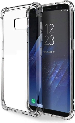 Picture of Samsung Galaxy S8 Silicone Clear Case Soft Flexible TPU Rubber Bumper Shockproof Corners Transparent Clear Back Cover