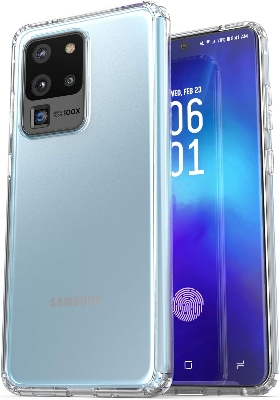 Picture of Samsung Galaxy S20 Ultra Silicone Clear Case Soft Flexible TPU Rubber Bumper Shockproof Corners Transparent Clear Back Cover