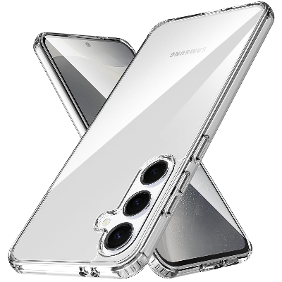 Picture of Samsung Galaxy S25 5G Silicone Clear Case Soft Flexible TPU Rubber Bumper Shockproof Corners Transparent Clear Back Cover