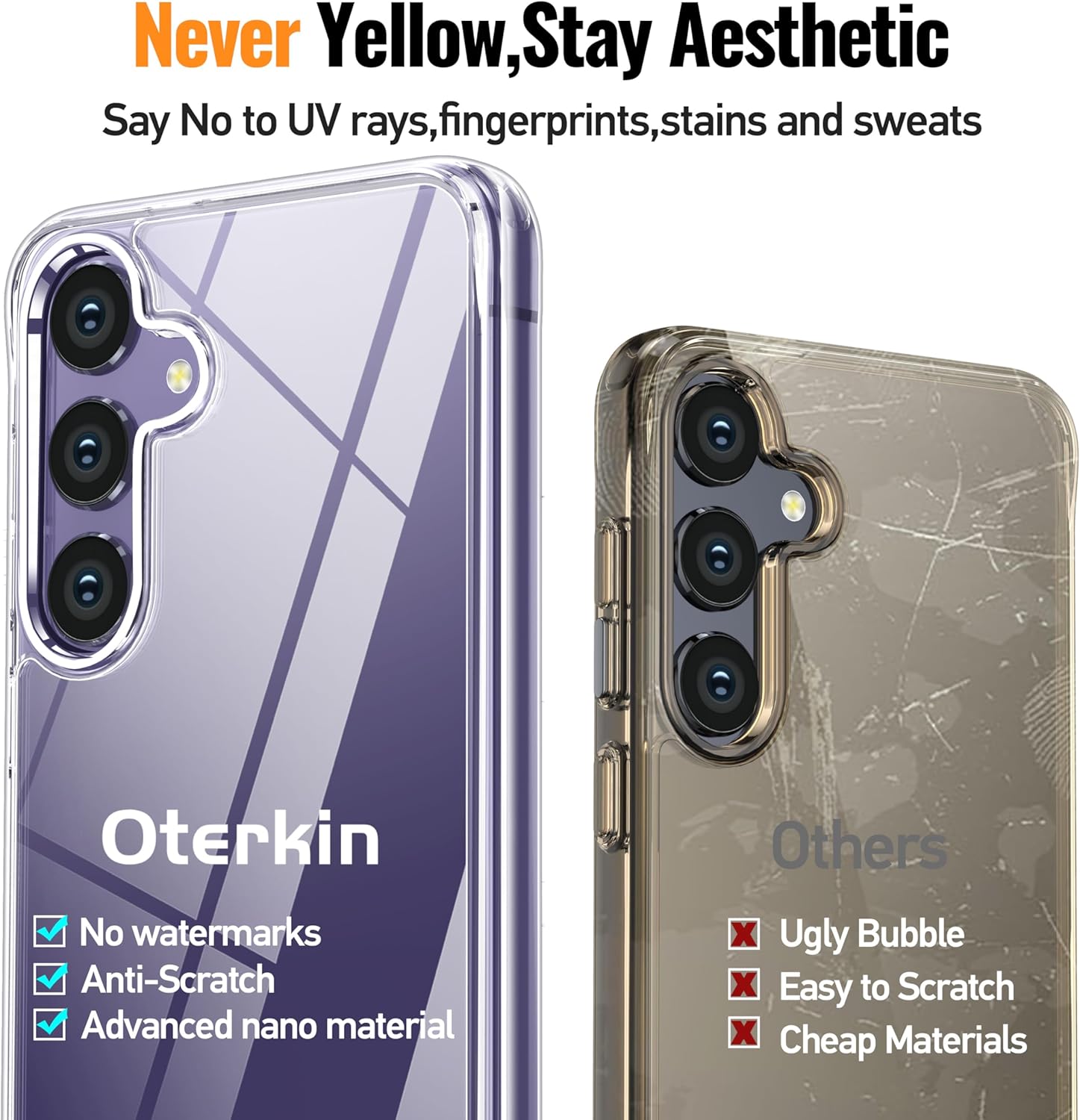 Picture of Samsung Galaxy S24 5G Silicone Clear Case Soft Flexible TPU Rubber Bumper Shockproof Corners Transparent Clear Back Cover