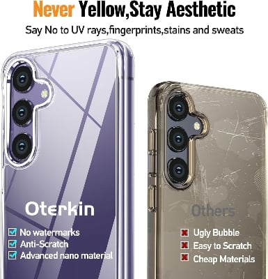 Picture of Samsung Galaxy S24 5G Silicone Clear Case Soft Flexible TPU Rubber Bumper Shockproof Corners Transparent Clear Back Cover