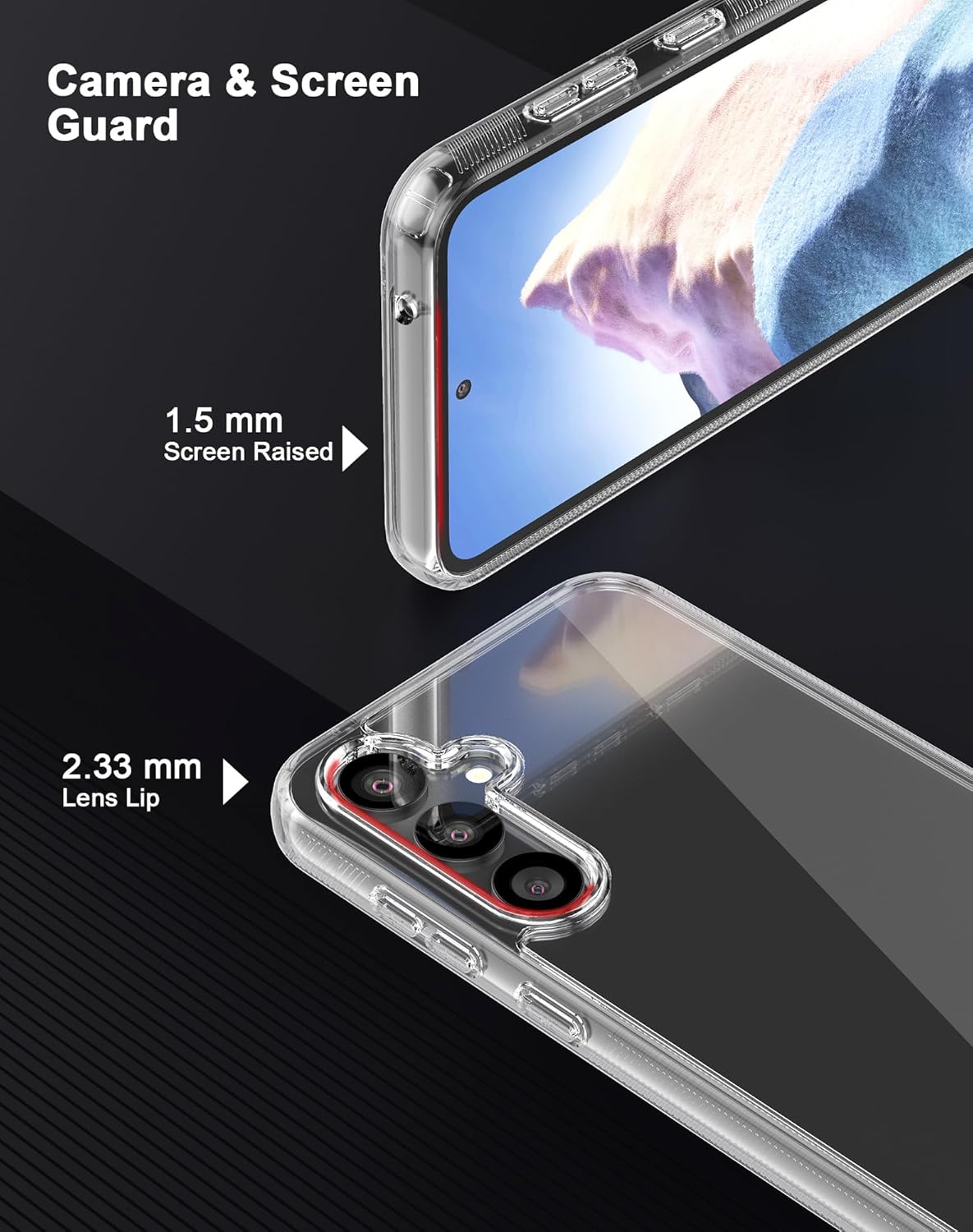 Picture of Samsung Galaxy S23 5G Silicone Clear Case Soft Flexible TPU Rubber Bumper Shockproof Corners Transparent Clear Back Cover
