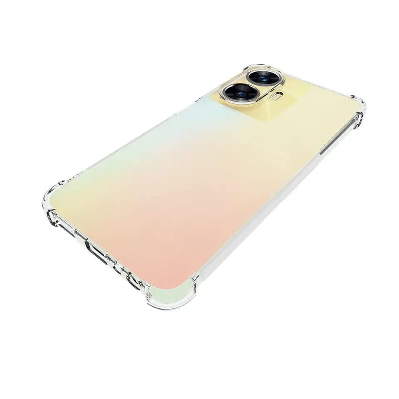 Picture of Realme C53 (RMX3760) Silicone Clear Case Soft Flexible TPU Rubber Bumper Shockproof Corners Transparent Clear Back Cover
