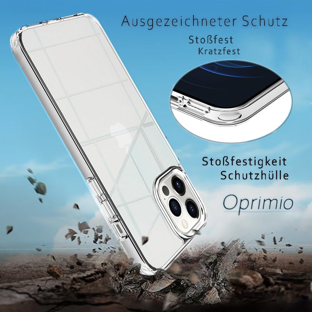 Picture of Apple iPhone 12 Pro Max Silicone Clear Case Soft Flexible TPU Rubber Bumper Shockproof Corners Transparent Clear Back Cover