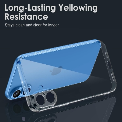 Picture of Apple iPhone 16 Plus Silicone Clear Case Soft Flexible TPU Rubber Bumper Shockproof Corners Transparent Clear Back Cover