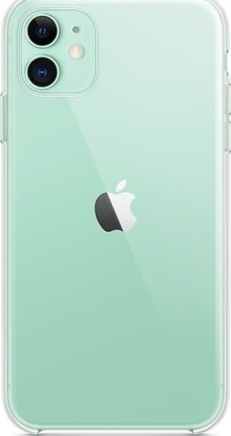 Picture of Apple iPhone 11 Silicone Clear Case Soft Flexible TPU Rubber Bumper Shockproof Corners Transparent Clear Back Cover